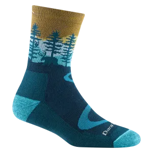 Women's Darn Tough Northwoods Micro Crew Midweight Hiking Sock Color: Dark Teal