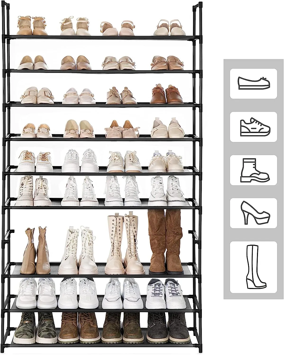 10 Tier Extra Wide Shoe Rack