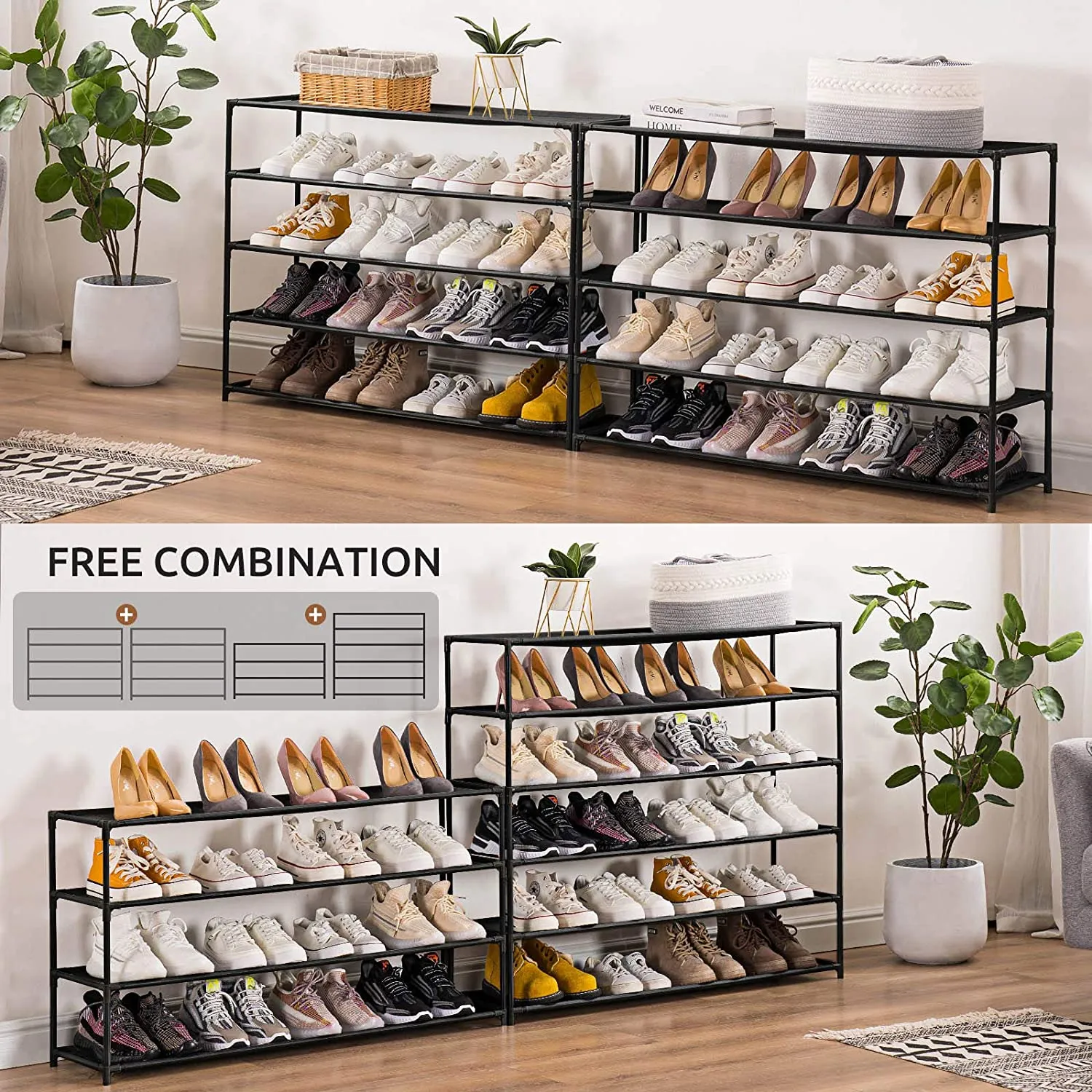 10 Tier Extra Wide Shoe Rack