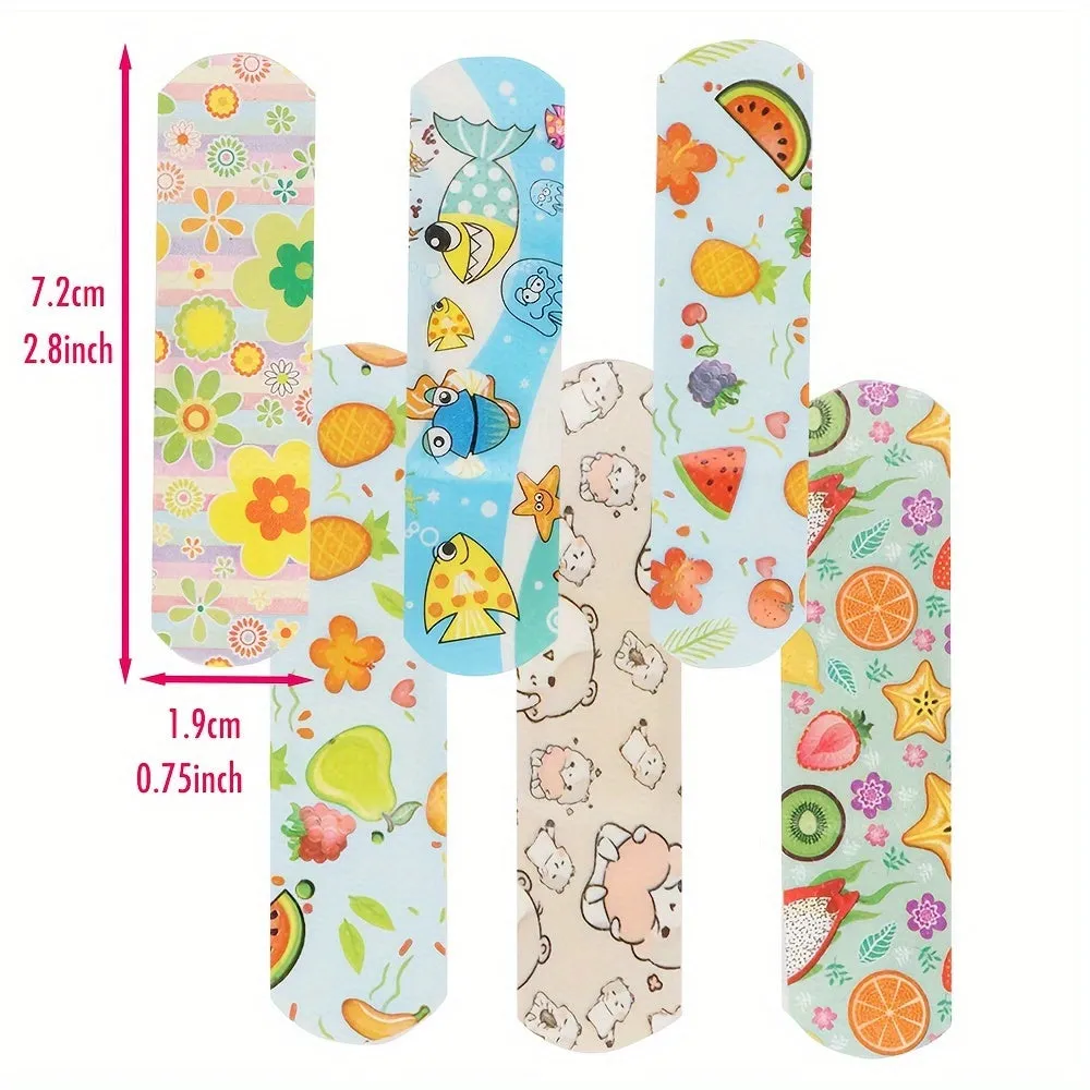 100 Cute Cartoon Waterproof Bandages for All Ages