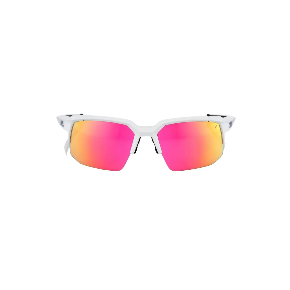 100% SPEEDCOUPE Soft Tact Pink White Glasses