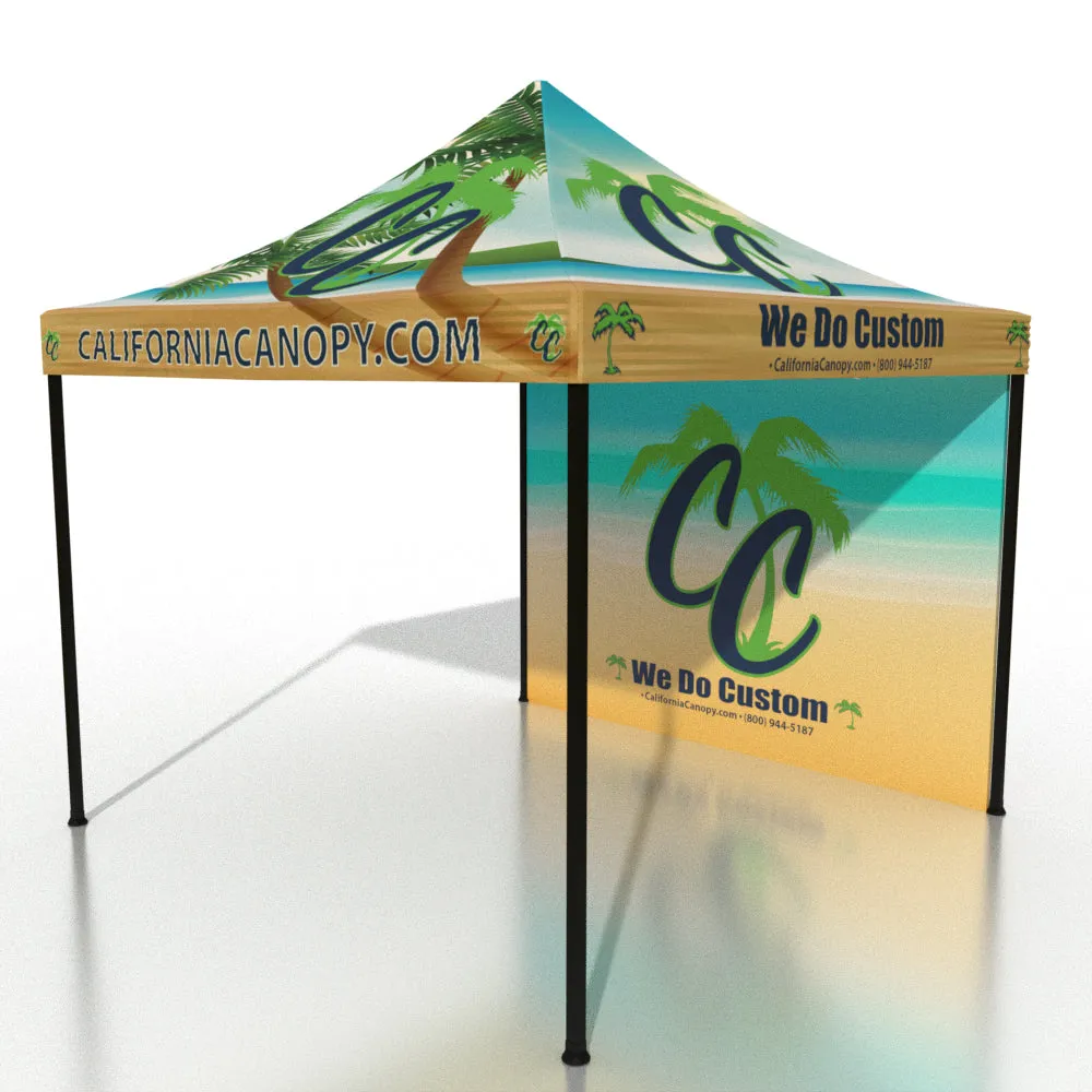 (10'x10') The HEADQUARTER Custom Canopies - Hex (Black Powder Coated) Aluminum