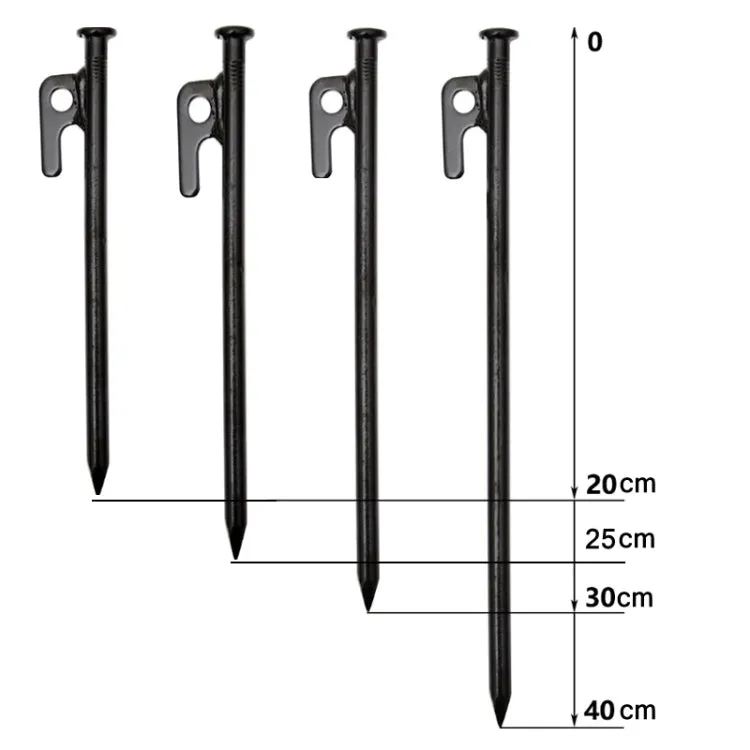 6 PCS 25cm Outdoor Camping Windproof Fixed Canopy Ground Nails