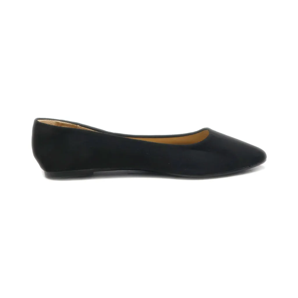 A New Day Ballerinas Suede Black Colour For Women