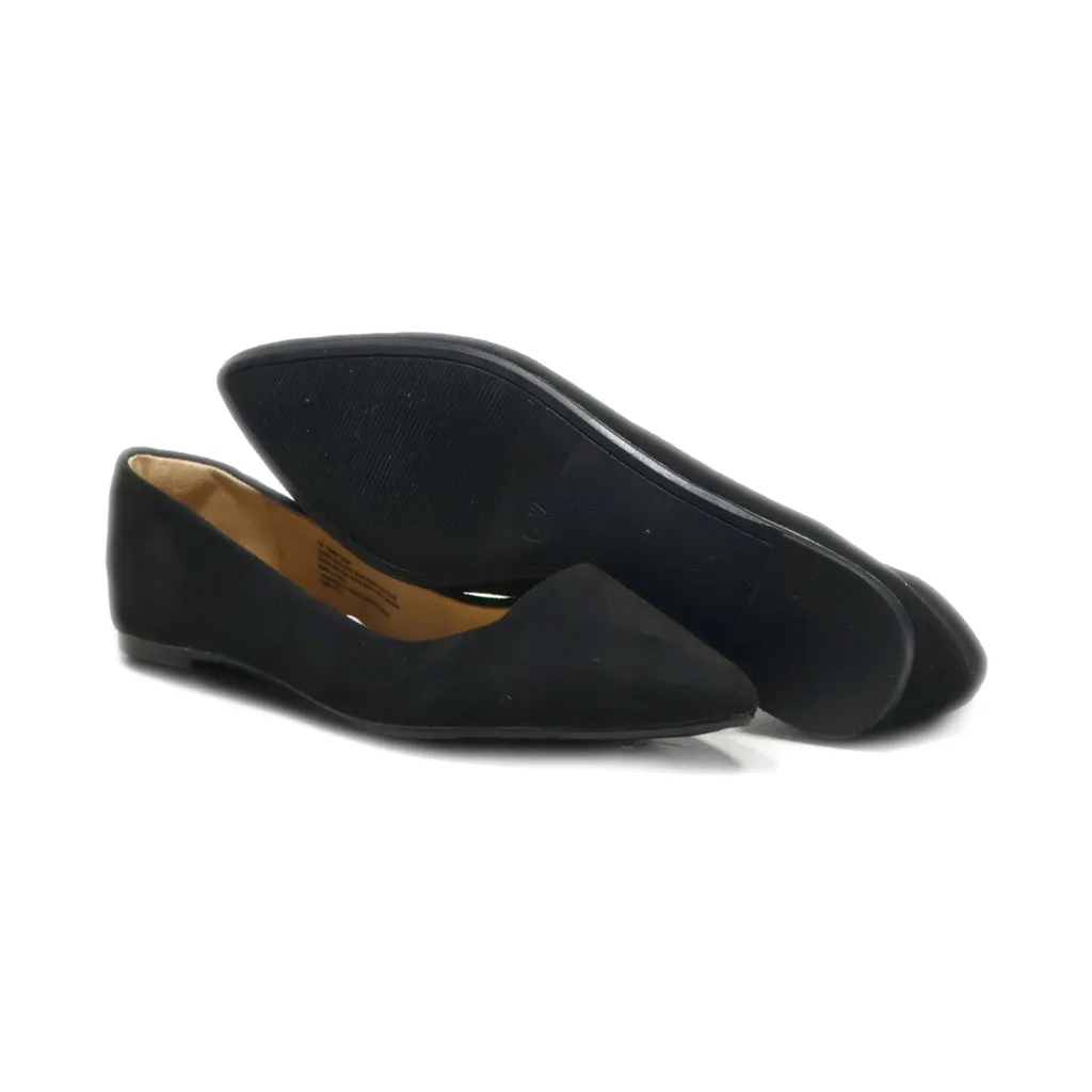 A New Day Ballerinas Suede Black Colour For Women