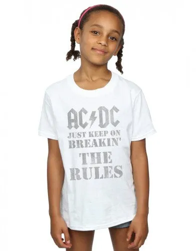 AC/DC Girls Just Keep On Breaking The Rules Cotton T-Shirt