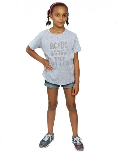 AC/DC Girls Just Keep On Breaking The Rules Cotton T-Shirt