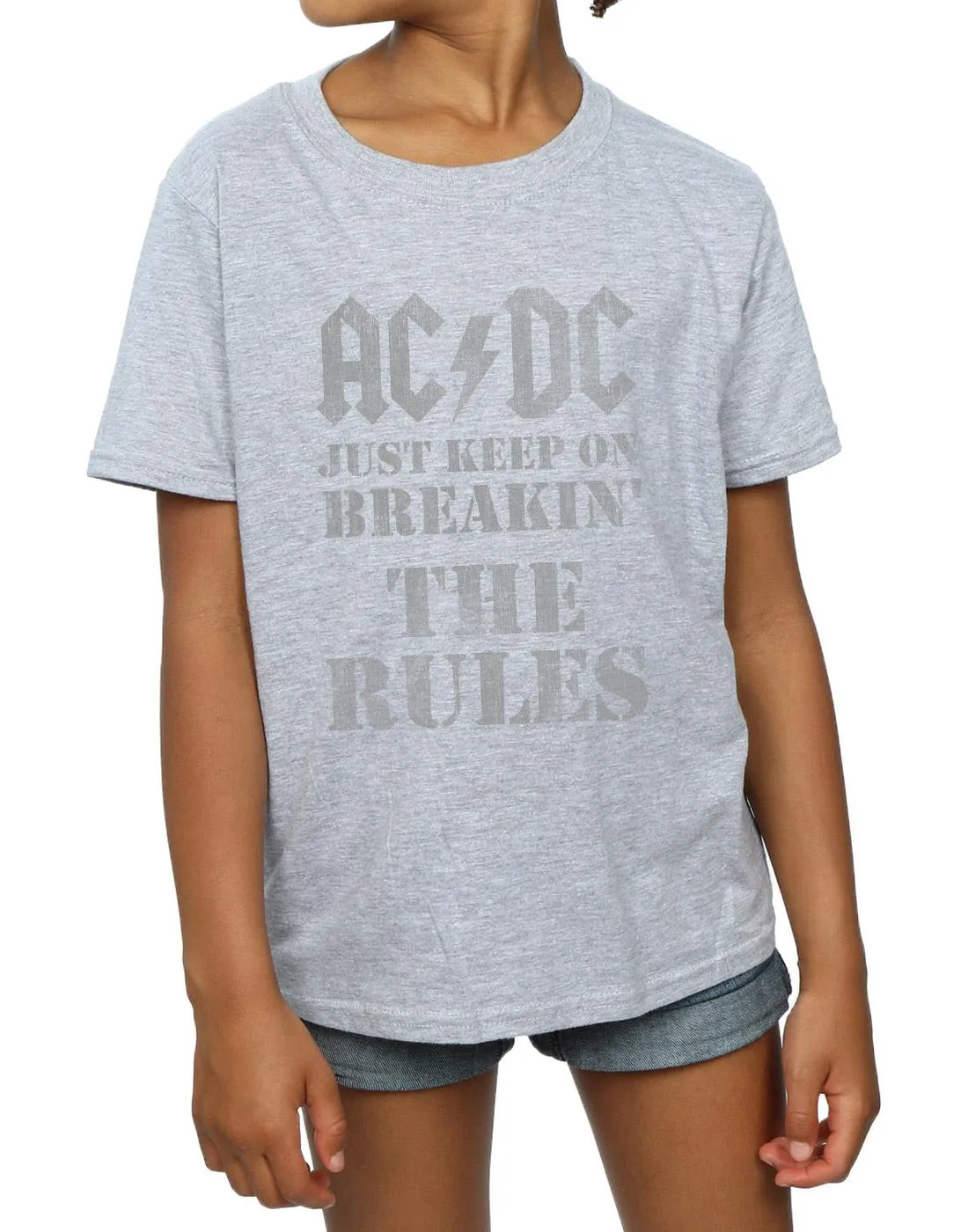 AC/DC Girls Just Keep On Breaking The Rules Cotton T-Shirt