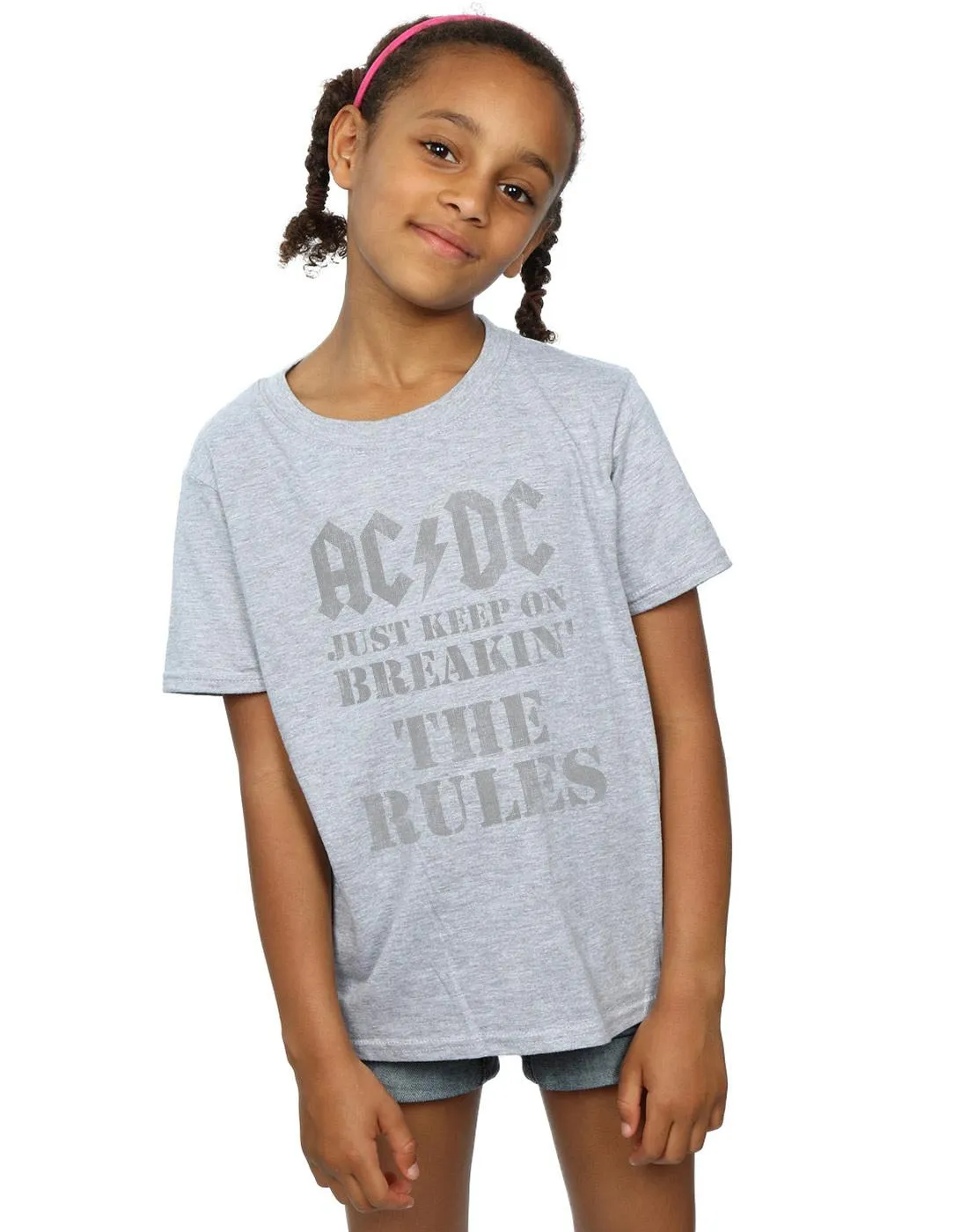 AC/DC Girls Just Keep On Breaking The Rules Cotton T-Shirt