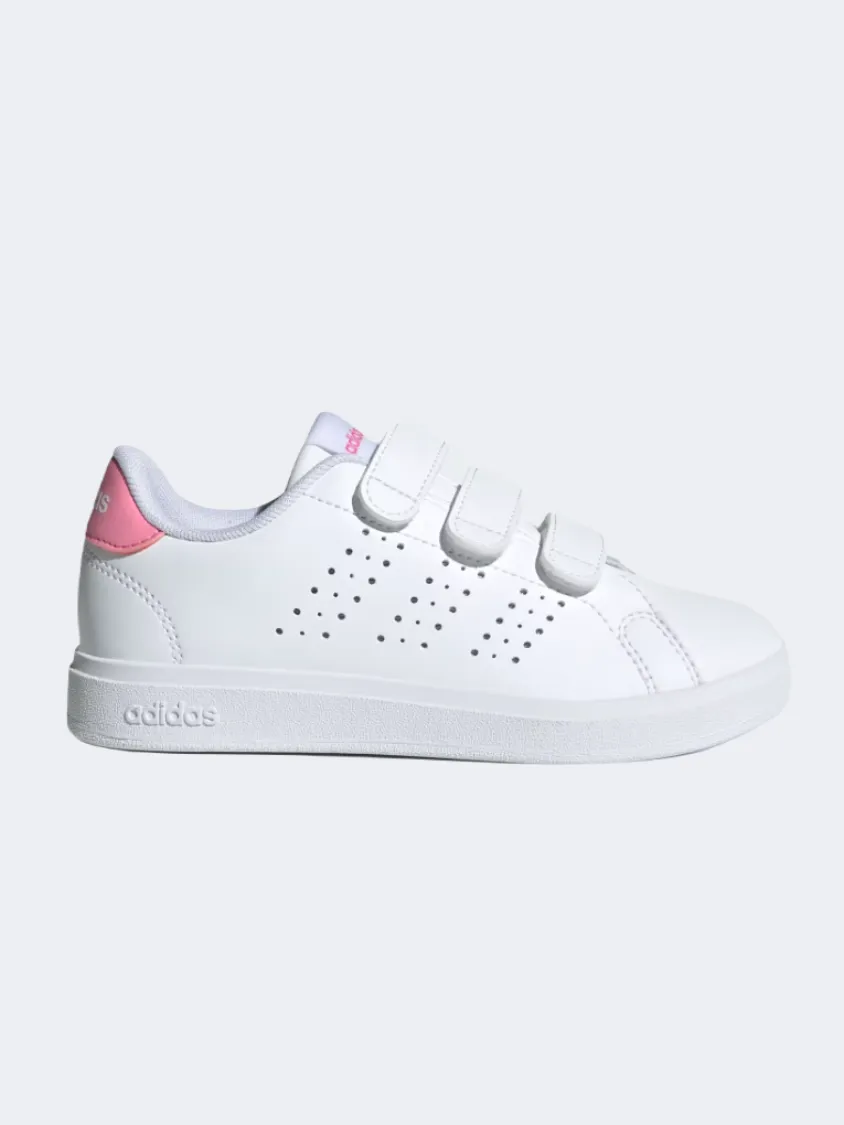 Adidas Advantage Base 2 Ps-Girls Sportswear Shoes White/Bliss Pink