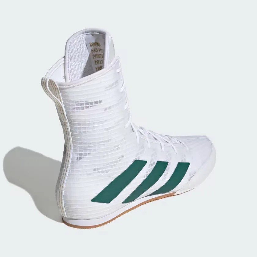 Adidas BOX HOG 4 Boxing Shoes White Green