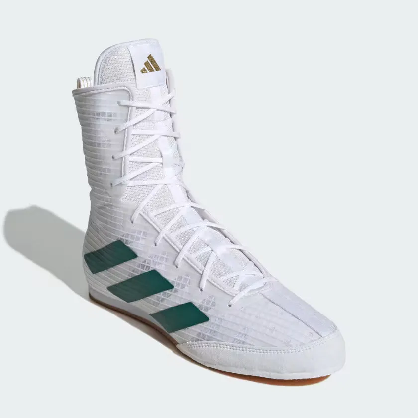 Adidas BOX HOG 4 Boxing Shoes White Green