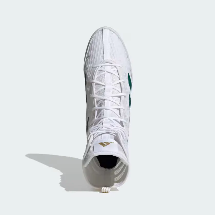 Adidas BOX HOG 4 Boxing Shoes White Green