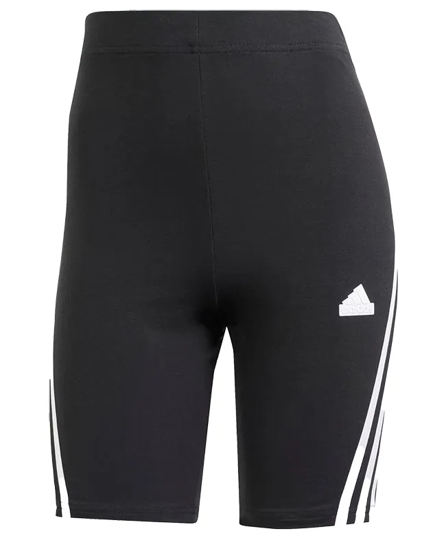 Adidas Womens Future Icons 3 stripe Biker Short Black