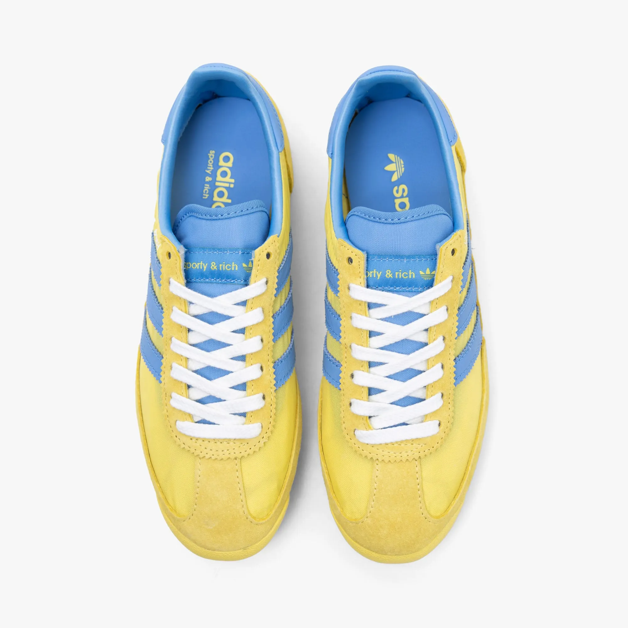 adidas Women's Originals x Sporty & Rich SL72 Light Yellow / Real Blue