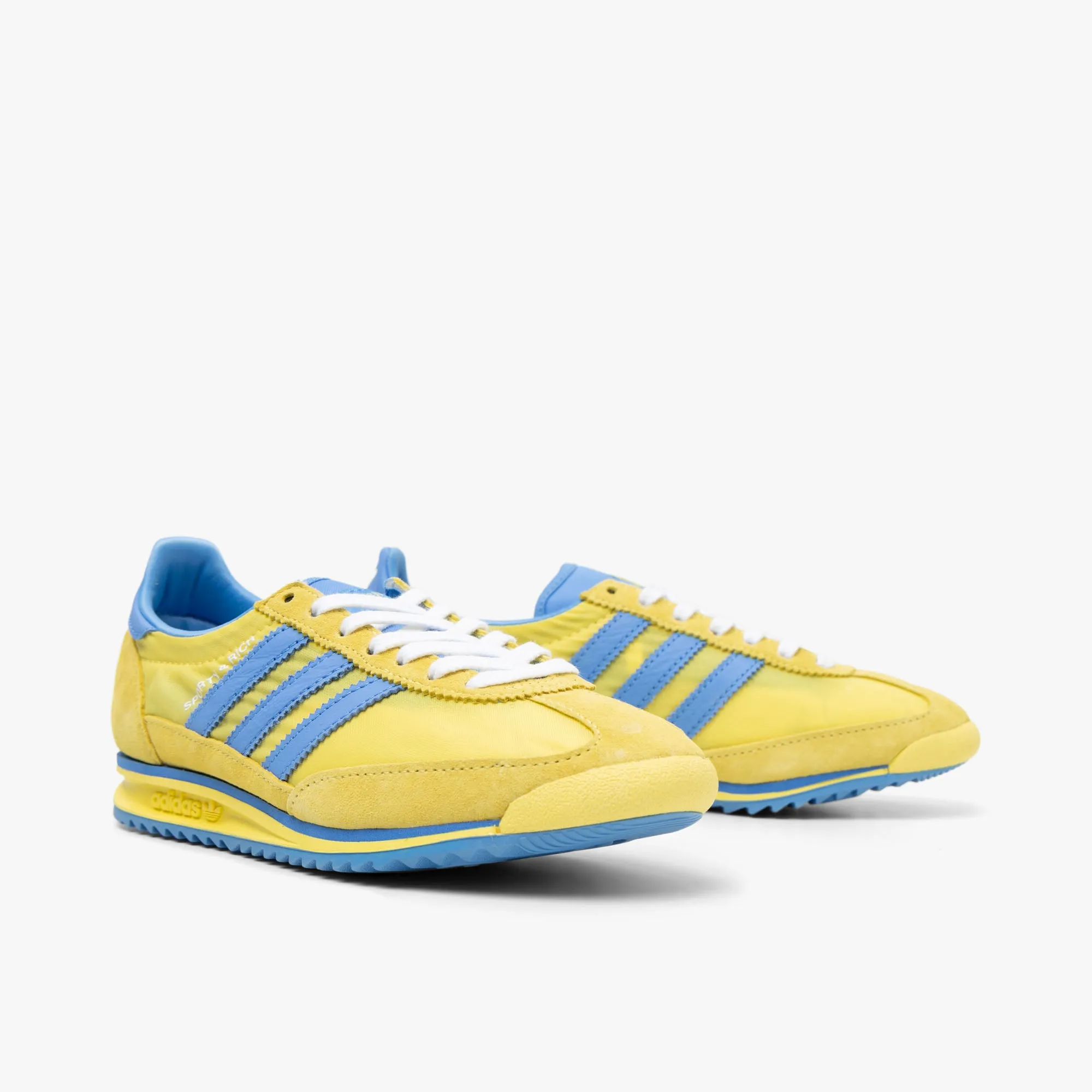 adidas Women's Originals x Sporty & Rich SL72 Light Yellow / Real Blue