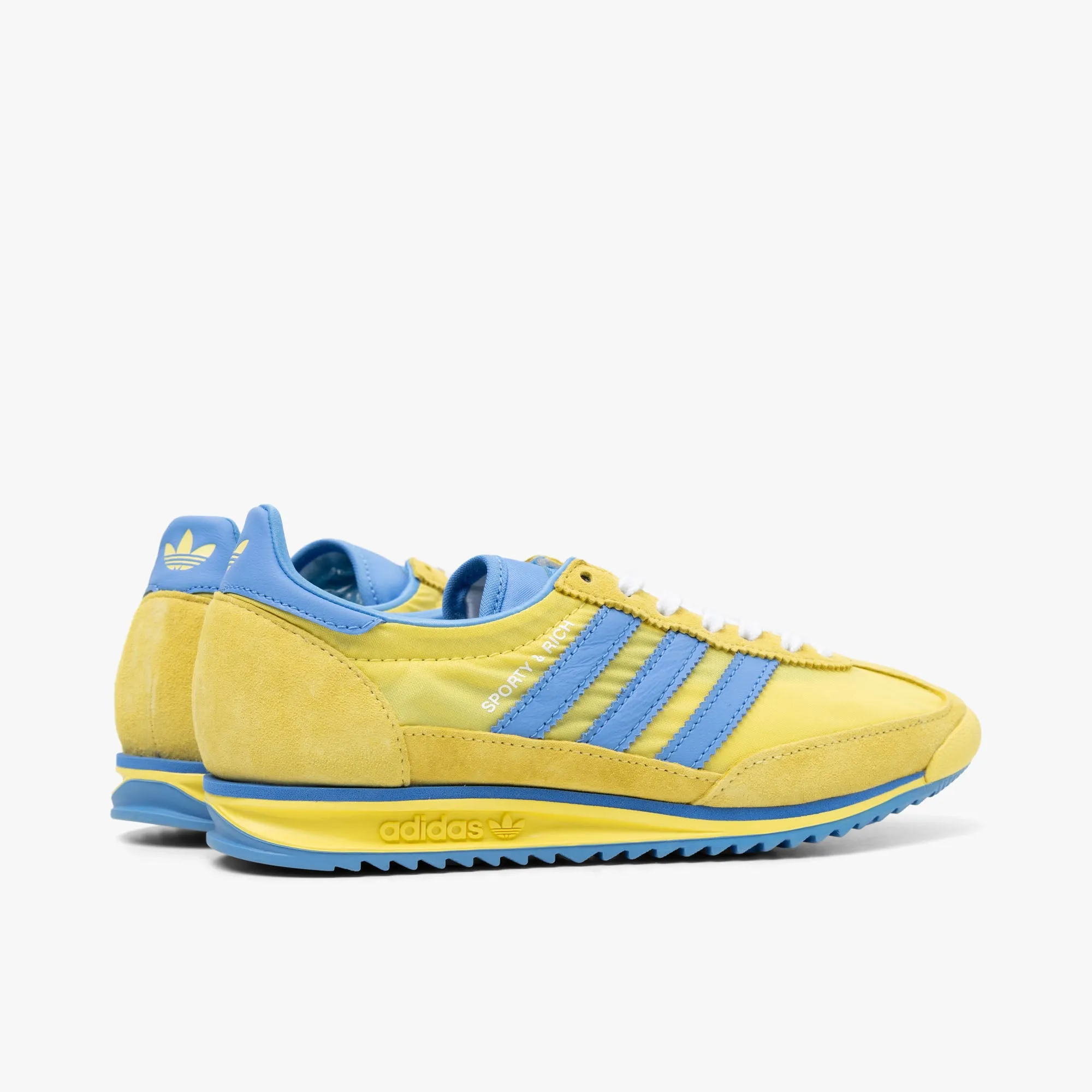 adidas Women's Originals x Sporty & Rich SL72 Light Yellow / Real Blue