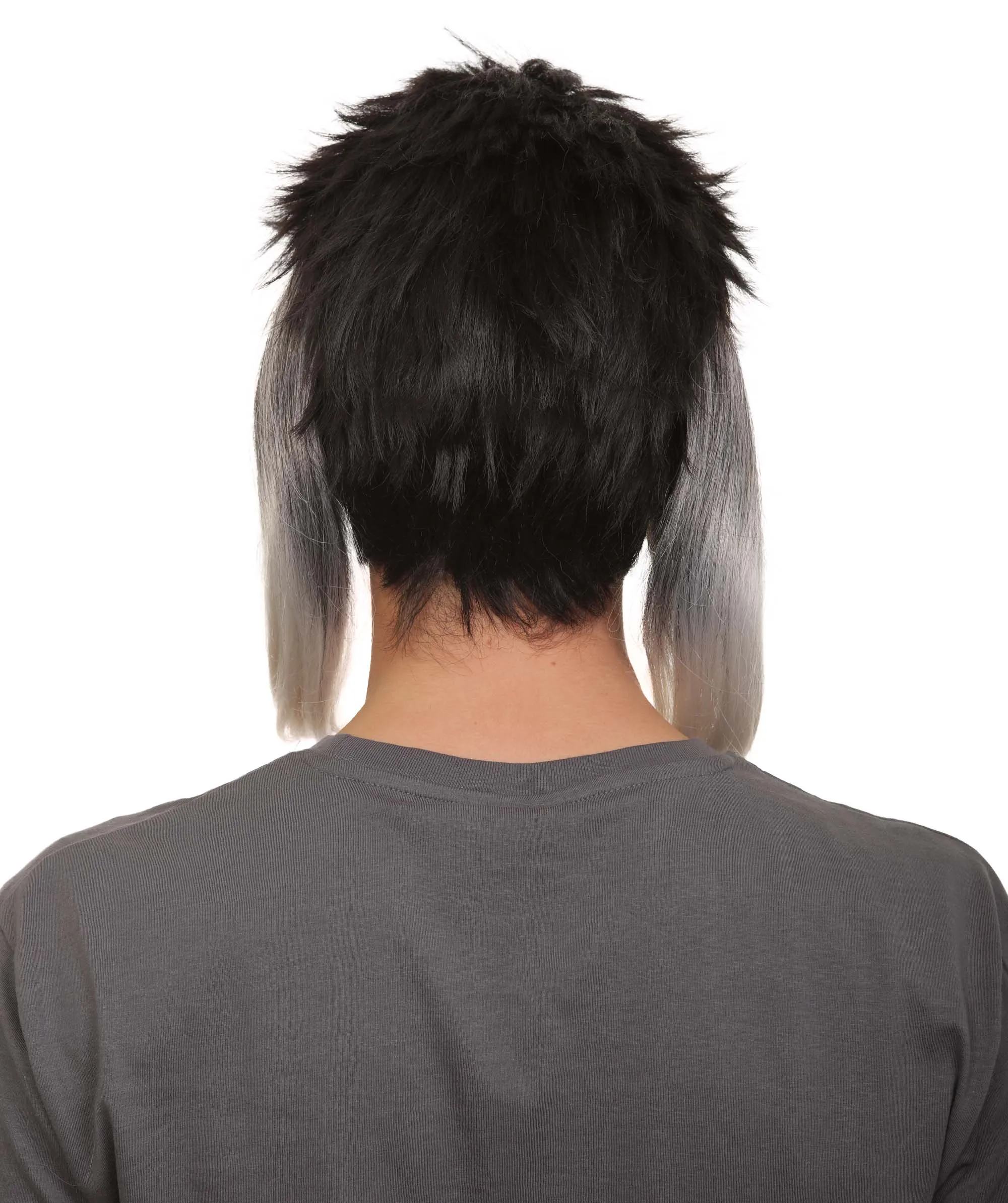 Adult Men’s Anime-themed Spiky Ombre Wig with Bangs I Non-flammable Synthetic Fiber Wig