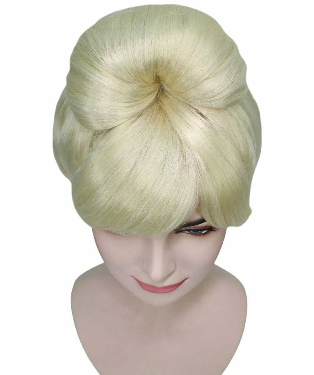 Adult Women’s Fancy Blonde Bun Wig | Perfect for Halloween and Cosplay | Flame-retardant Synthetic Fiber