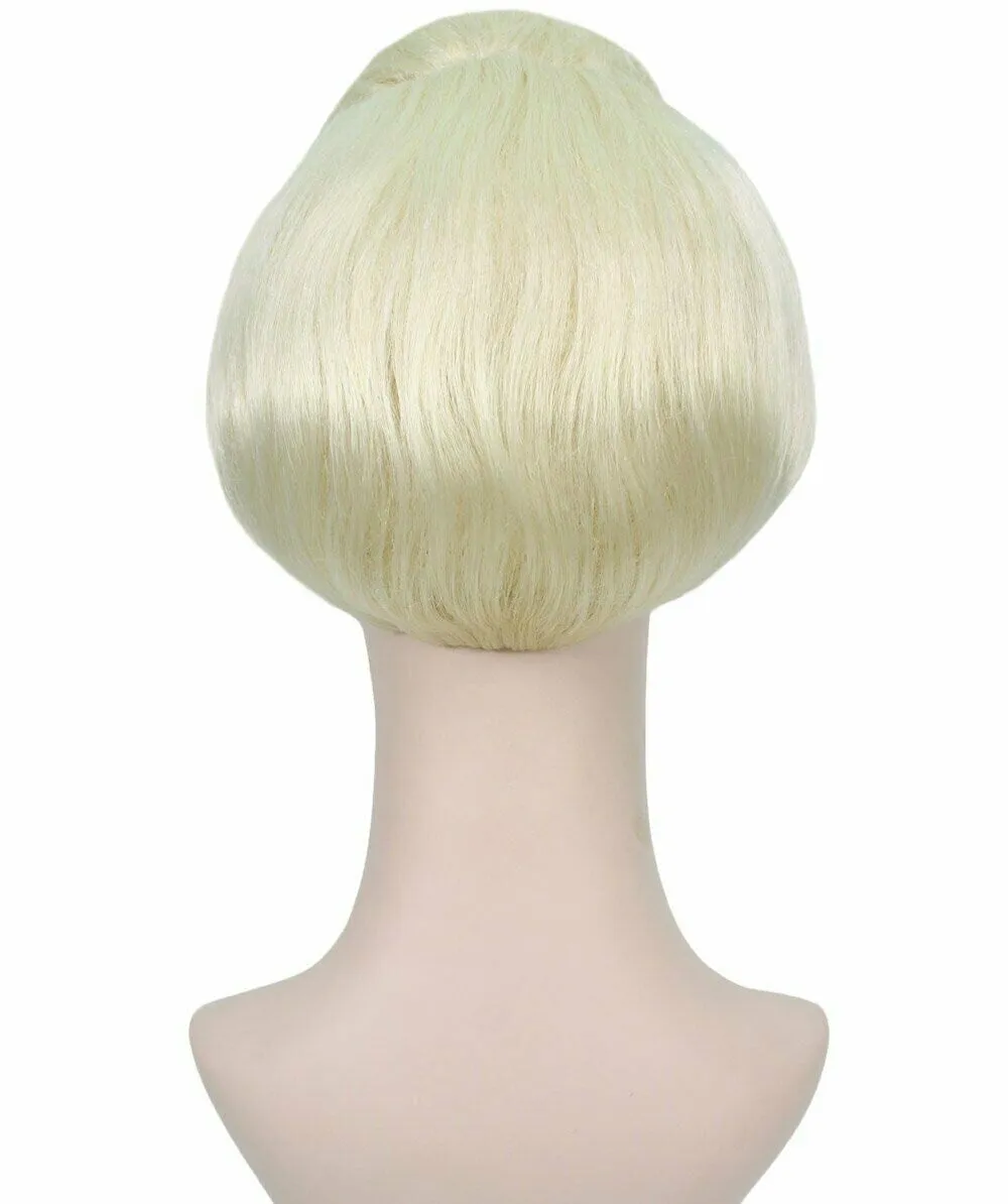 Adult Women’s Fancy Blonde Bun Wig | Perfect for Halloween and Cosplay | Flame-retardant Synthetic Fiber