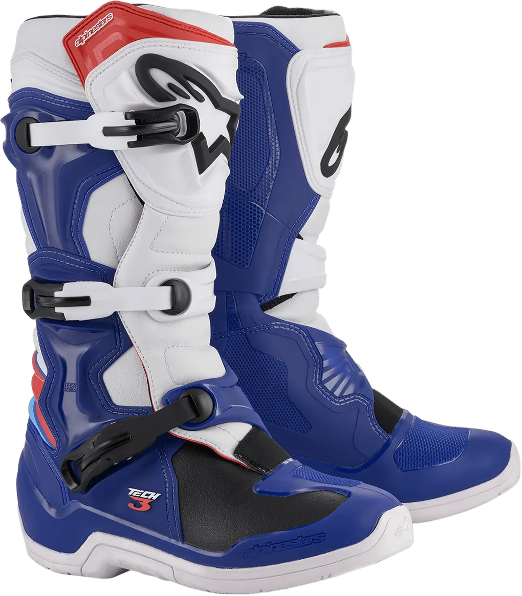 Alpinestars Tech 3 Boots - Blue/White/Red