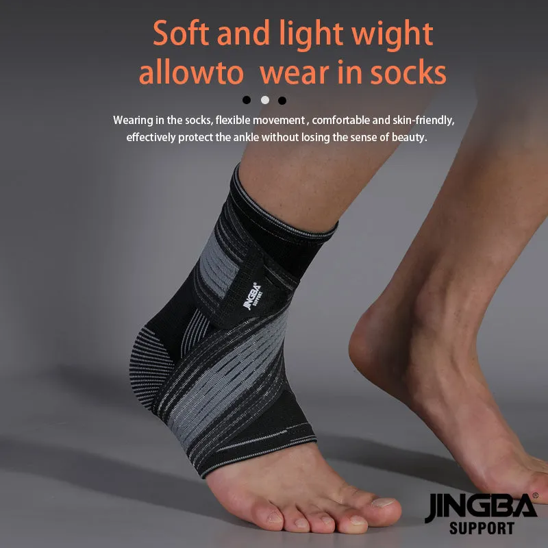 Ankle Sleeve with Heel Support - Relieves Sprains and Heel Pain, with Foot Brace