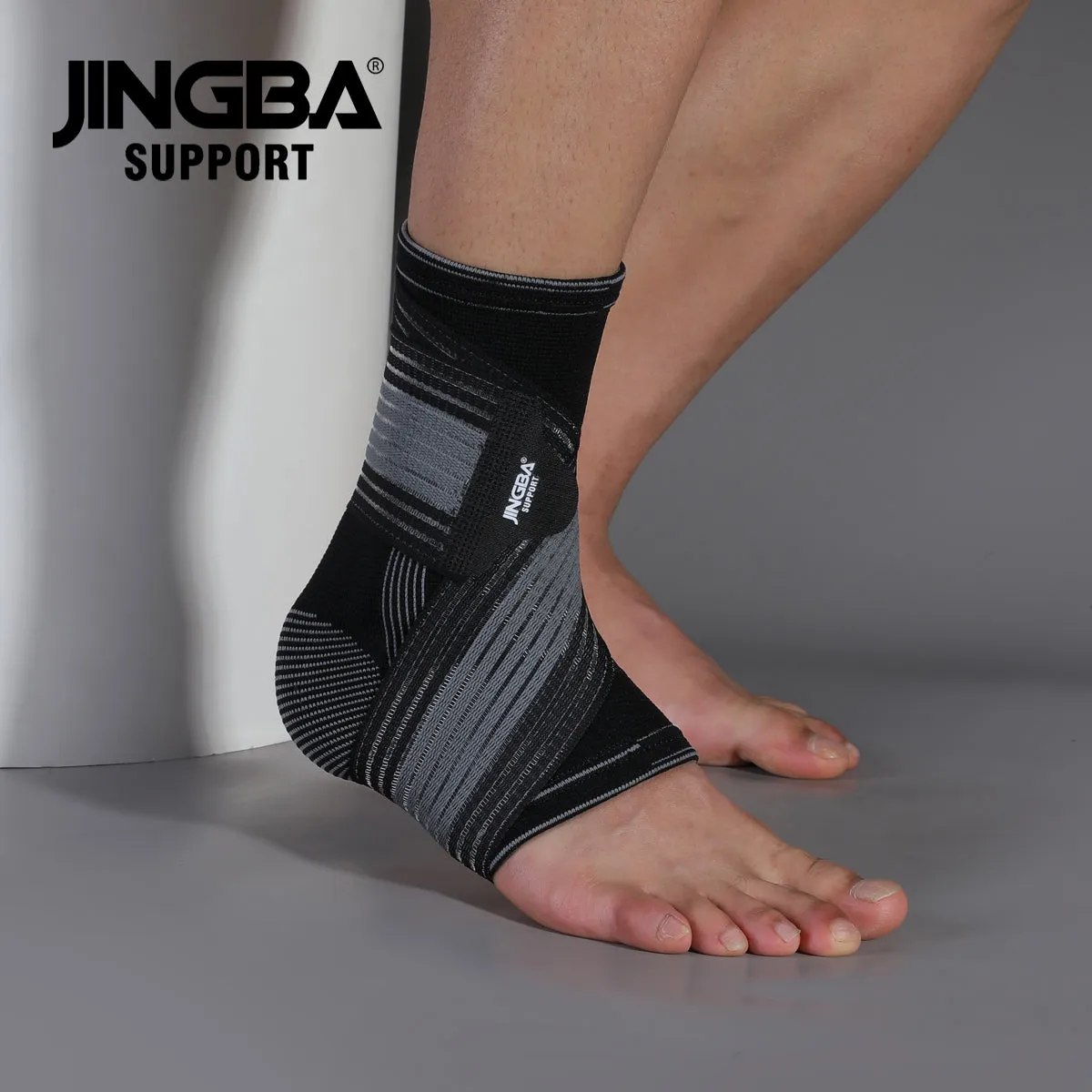 Ankle Sleeve with Heel Support - Relieves Sprains and Heel Pain, with Foot Brace