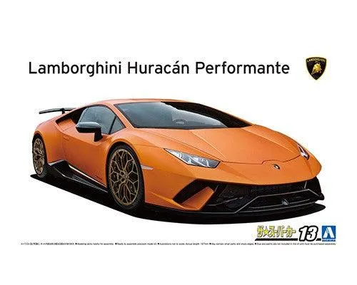 Aoshima 06204 2017 Lamborghini Huracan Performante 1/24 Model Kit