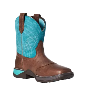 Ariat Ladies Anthem Shortie Dark Cottage & Turquoise Boots 10035776