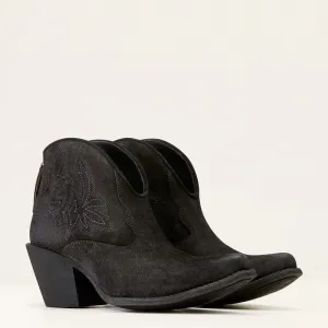 Ariat Women's Distressed Black Suede Layla Bootie