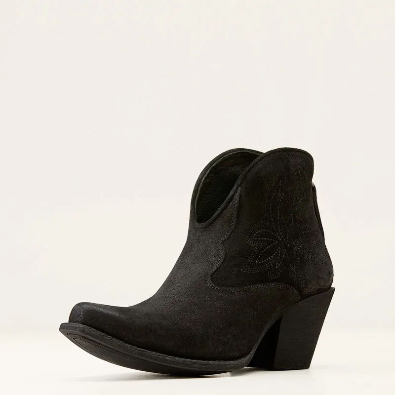 Ariat Women's Distressed Black Suede Layla Bootie