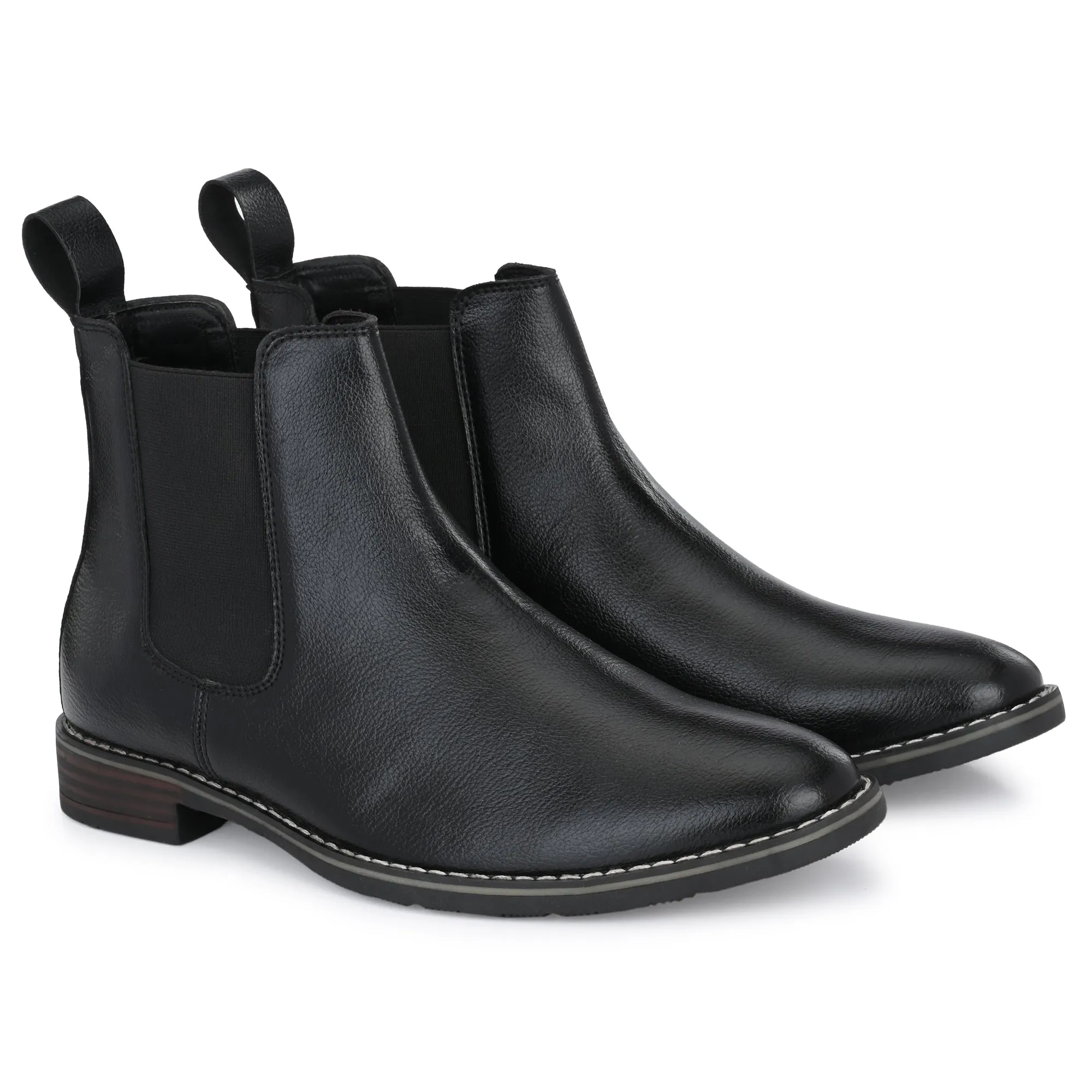 Attitudist Unisex Black Chelsea Boot