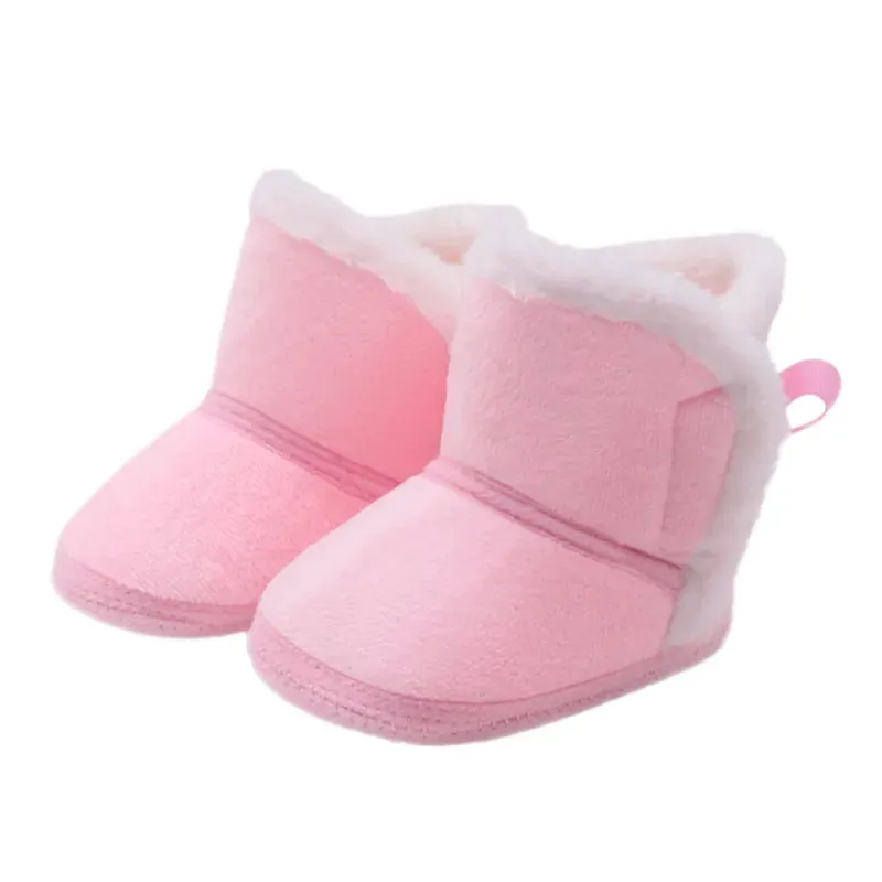 Autumn Winter Warm New born Boots 1 Year baby Girls Boys Shoes Toddler Soft Sole Fur Snow Boots 0-18M