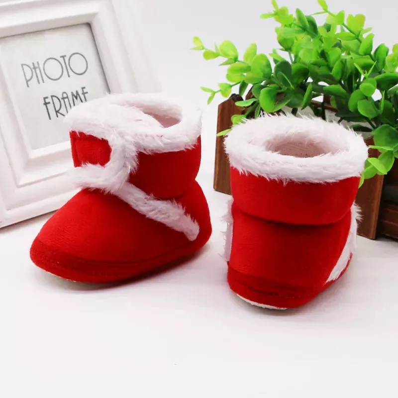 Autumn Winter Warm New born Boots 1 Year baby Girls Boys Shoes Toddler Soft Sole Fur Snow Boots 0-18M