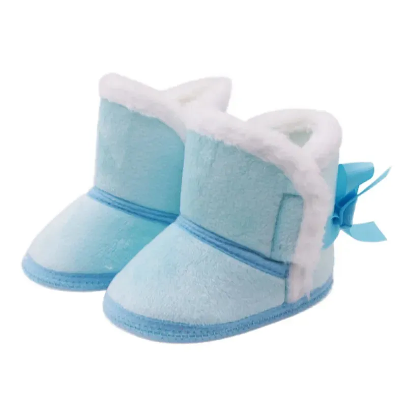 Autumn Winter Warm New born Boots 1 Year baby Girls Boys Shoes Toddler Soft Sole Fur Snow Boots 0-18M