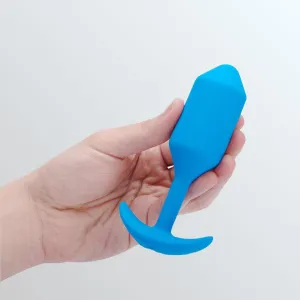 B-Vibe Vibrating Snug Large Size Butt Plug 3 - Blue