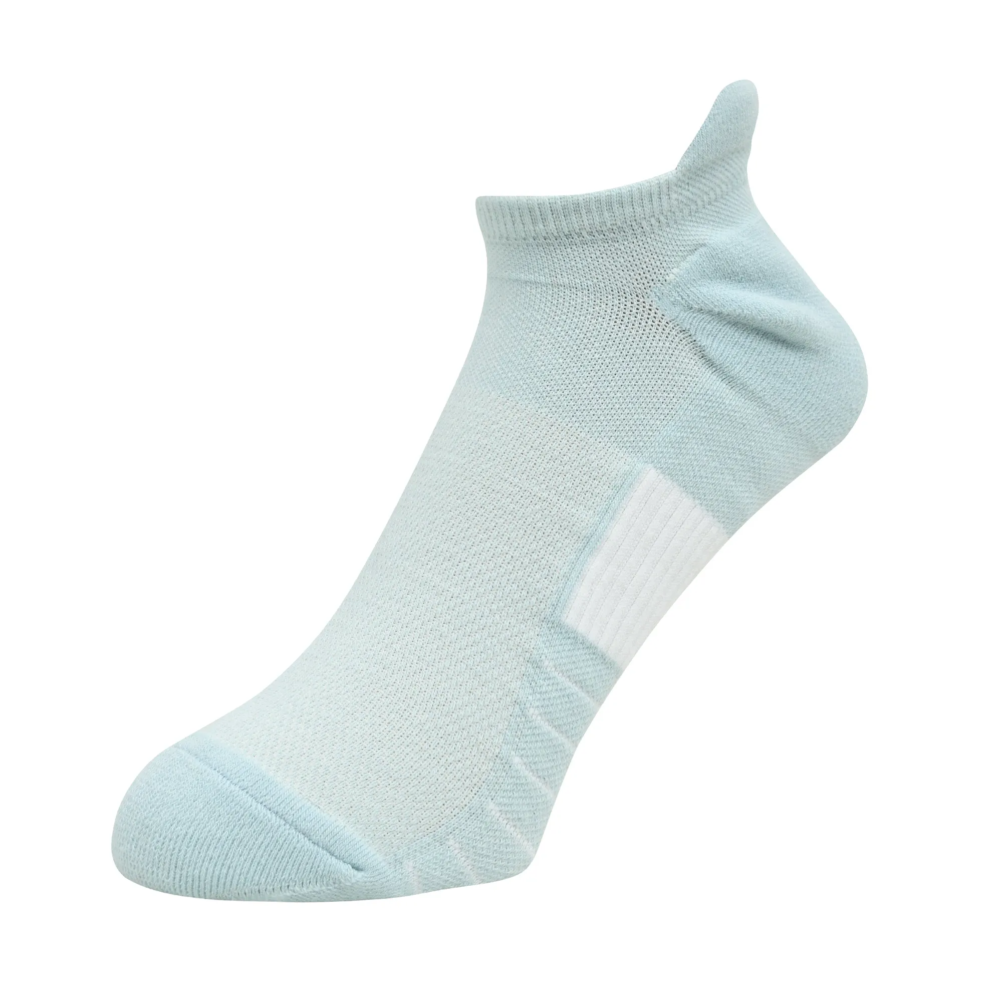 Balenzia Athletic Collection Cushioned Lowcut sports socks for Men with breathable Mesh Knit (Free Size) (Pack of 3 Pairs/ 1U) (Blue, Peach, White)