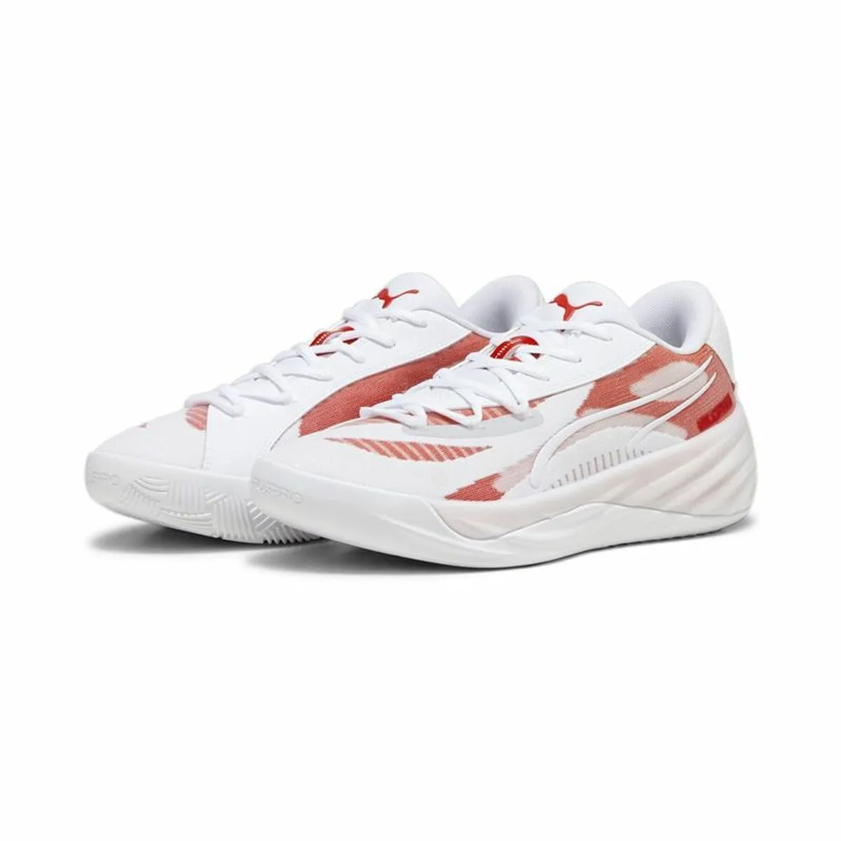 Basketball Shoes for Adults Puma All-Pro Nitroam White