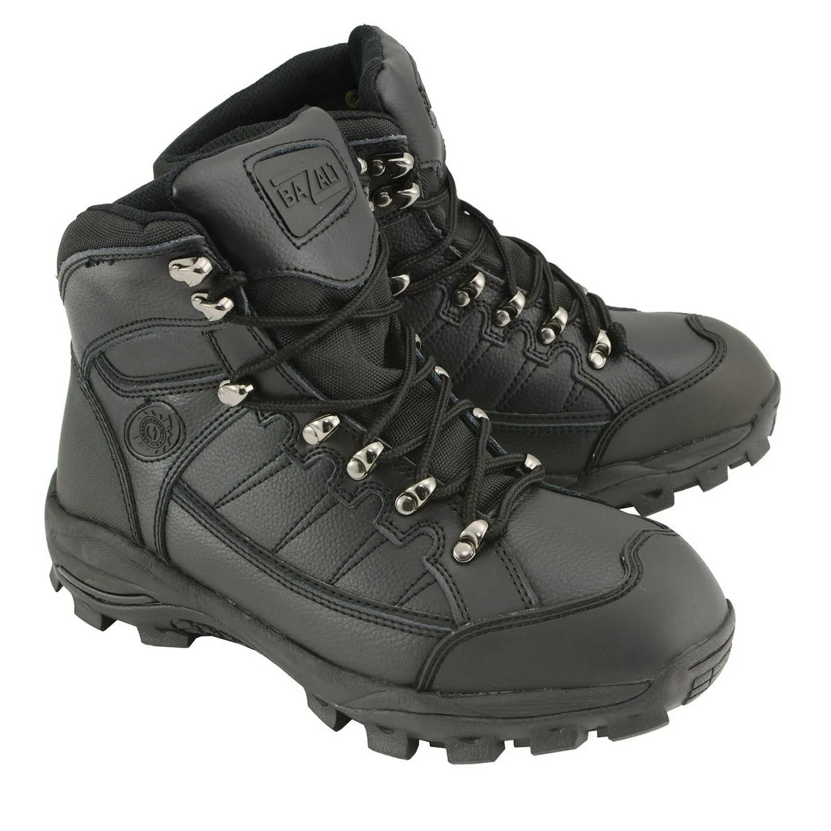 Bazalt MBM9129ST Men's Black Water and Frost Proof Leather Boots with Composite-Toe