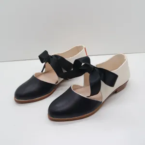 BBF24 SALE. SIZE 37. THE MARY. TT NORI FRONT, TAHO BACK W RIBBON LACES. 2CM