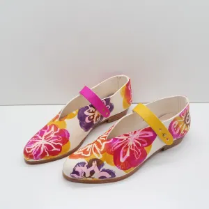 BBF24 SALE. SIZE 42. THE MARTA. FLOWERS. TT TUMERIC, RAMBUTAN, MADRAS UBE. 2CM