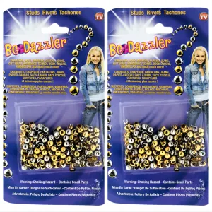 Be-Dazzler Gold and Silver Studs Refill – 300 Pieces