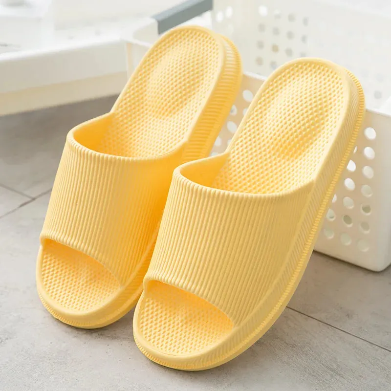 Big Size EVA Massage Slippers Men Women Home Slippers Outdoor Beach Shoes Couples Sandals Light House Bathroom Non-slip Slides