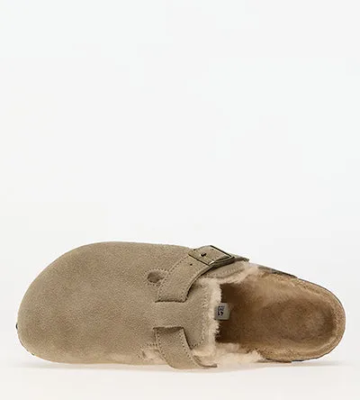 BIRKENSTOCK BOSTON SHEARLING TAUPE