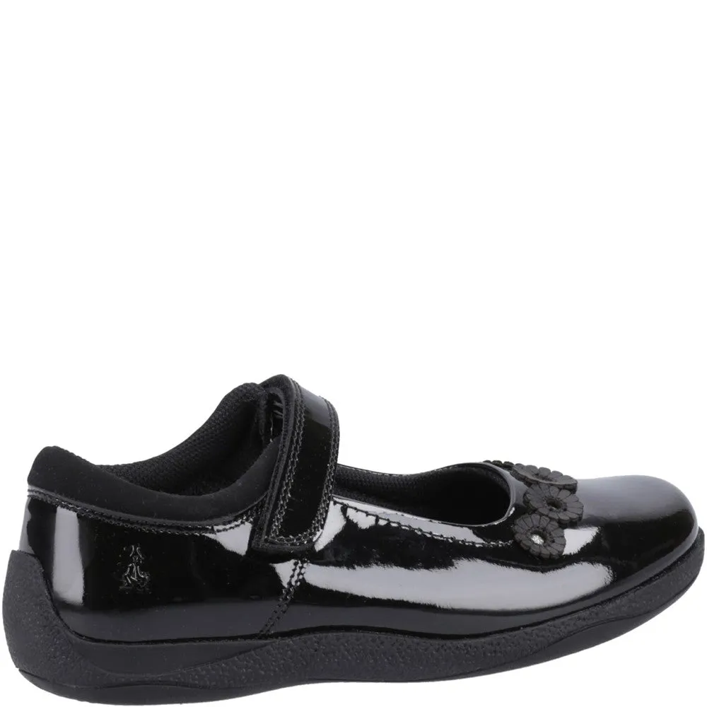 Black Christina Patent Senior School Shoes