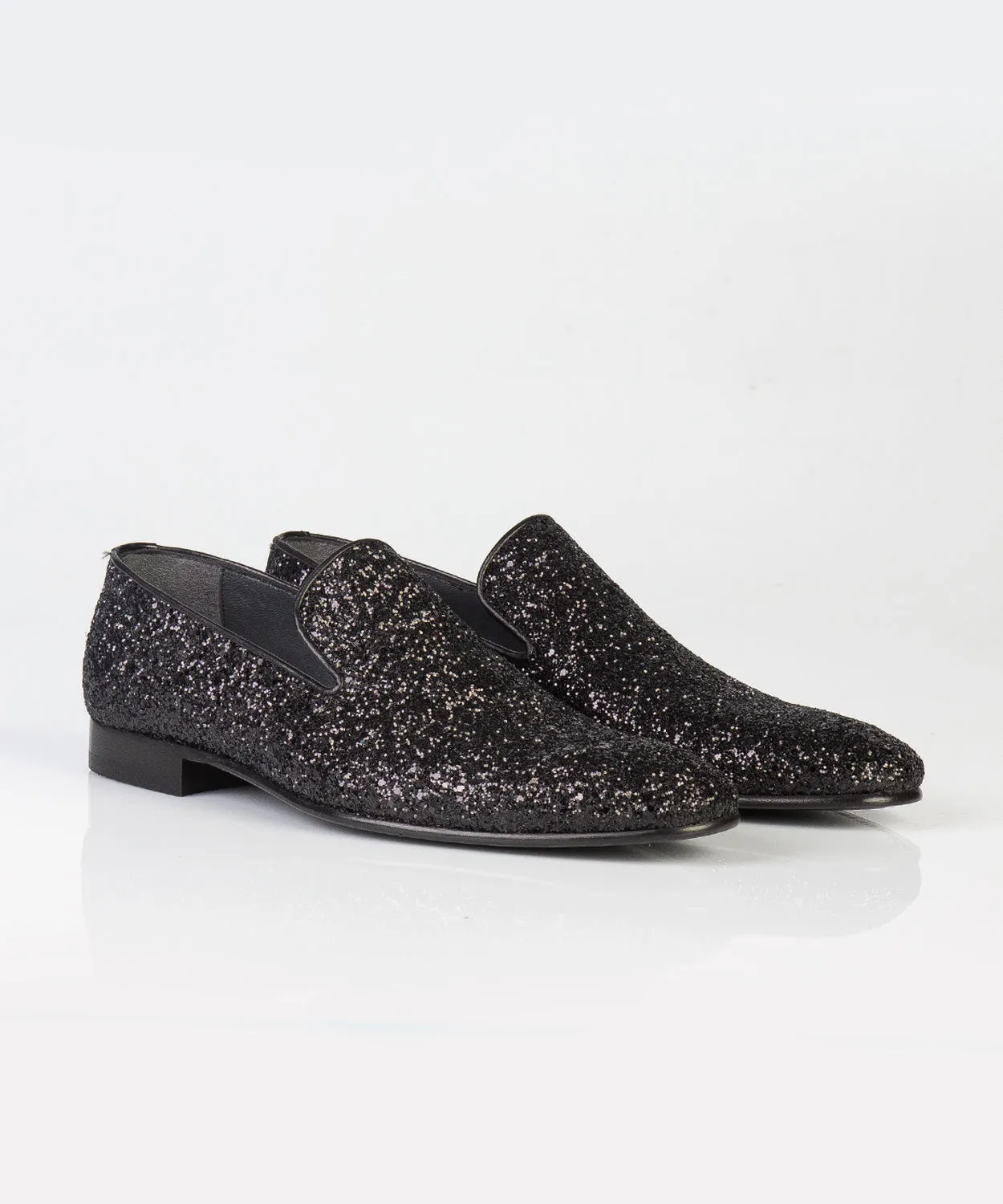 Black Shining Groom Wedding Shoes