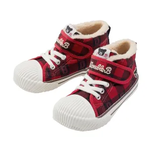 Block Checked Sneakers for Kids