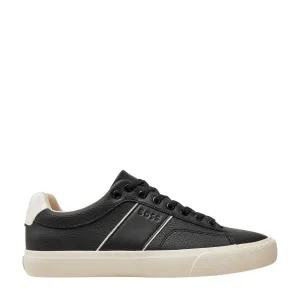 BOSS Aiden Debossed Logo Black Trainers