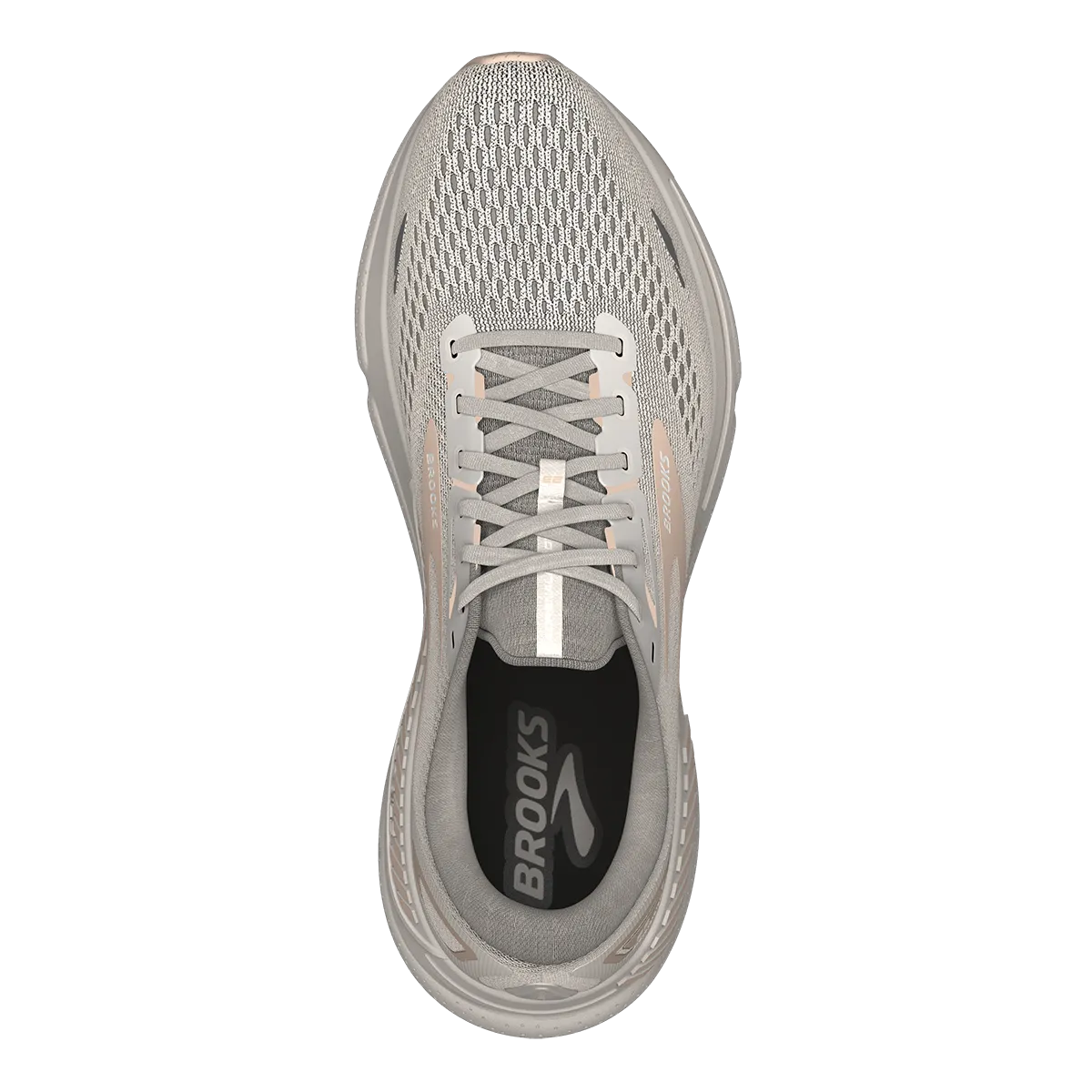 Brooks Adrenaline GTS 23 - Crystal Grey - Villa - White