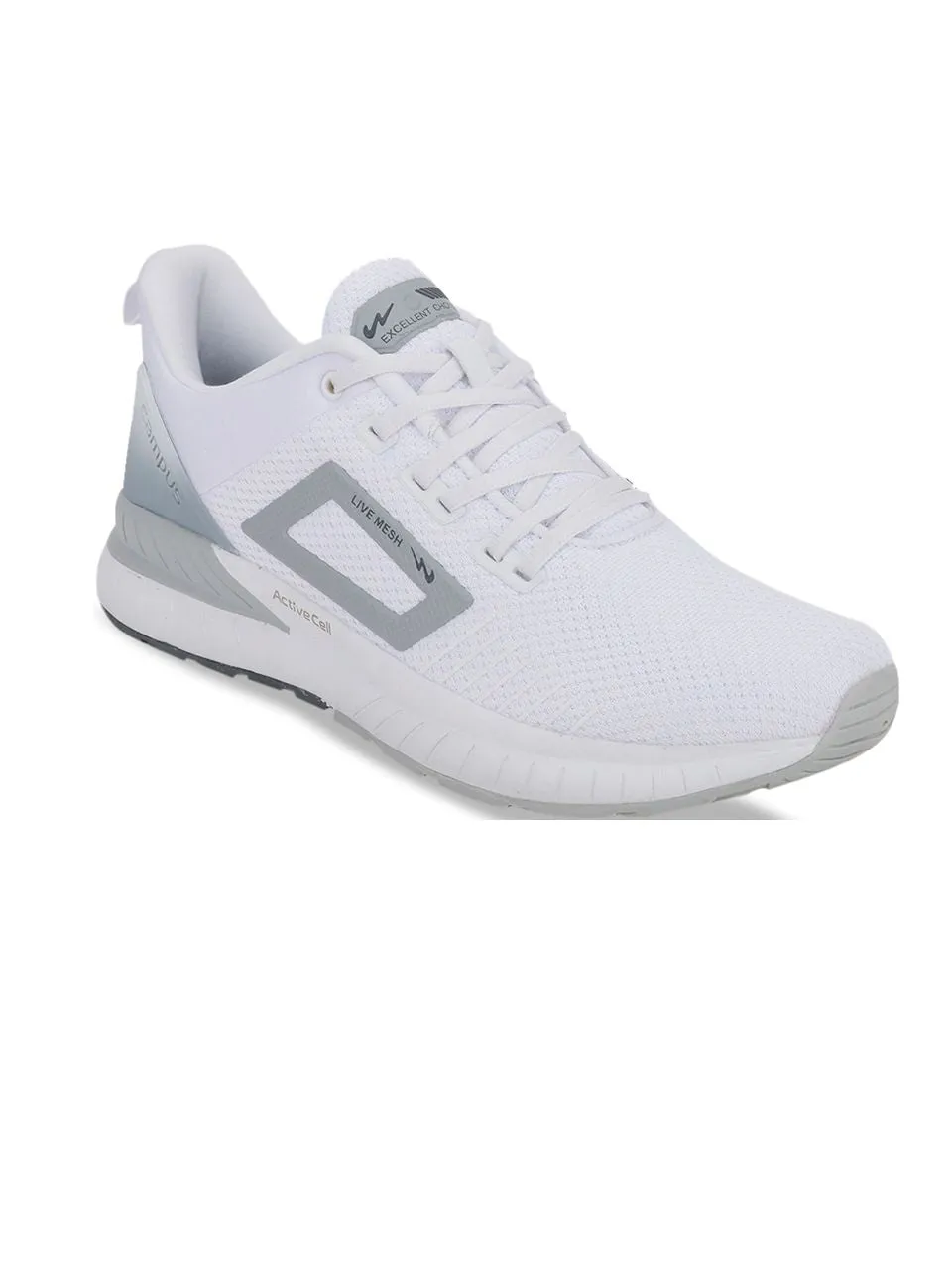 Campus Men White Evok Running Shoes